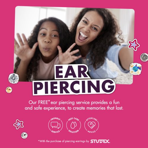 Free ear piercing